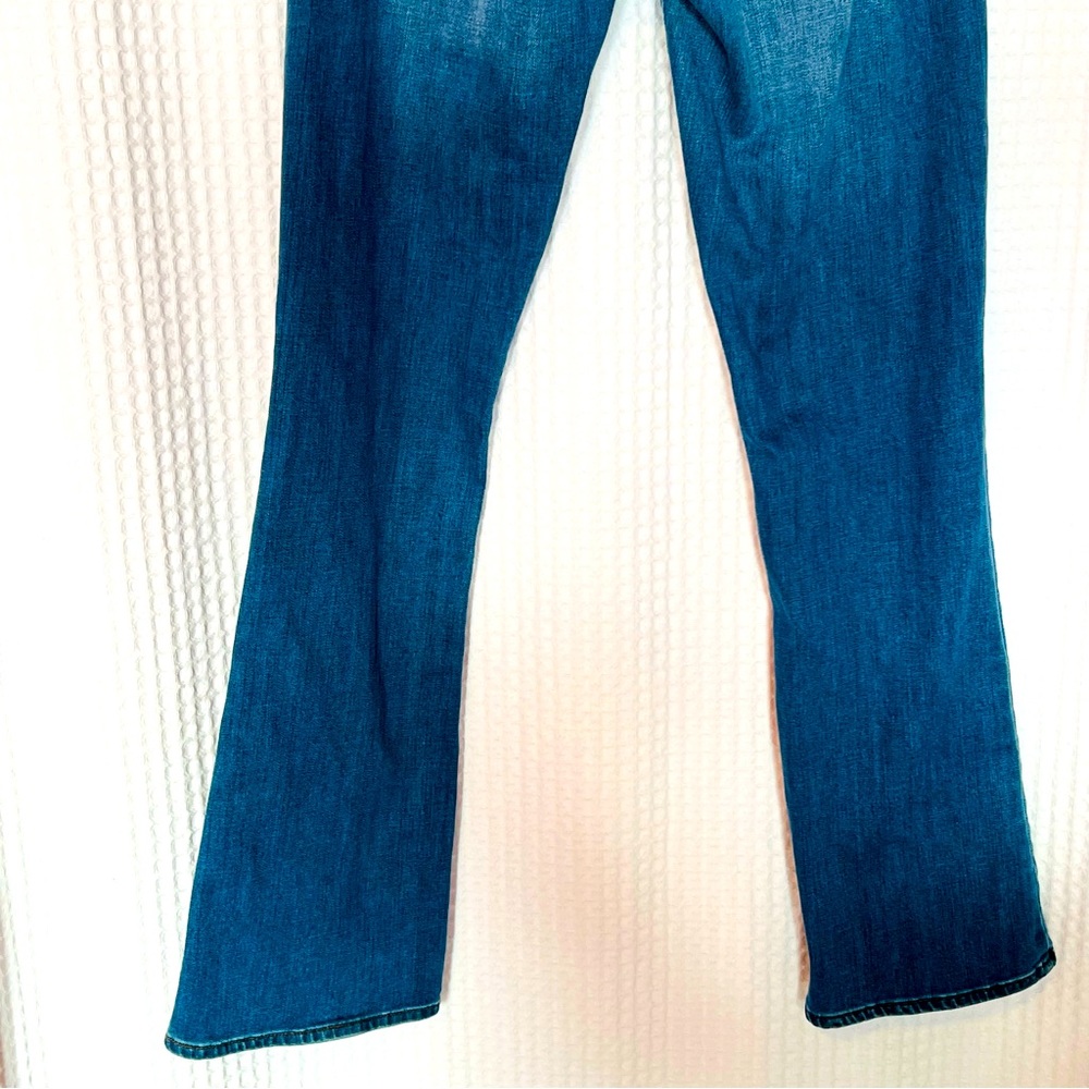 Lucky Brand women med blue acid wash jeans Sofia bootcut mid rise Sz 6/28 Tall - Picture 11 of 16